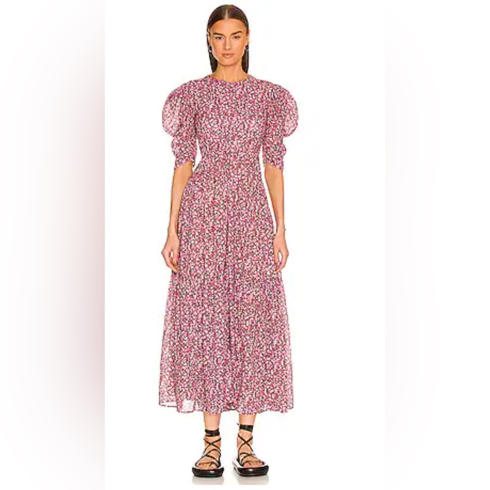 Isabel Marant Pink Floral Maxi Dress